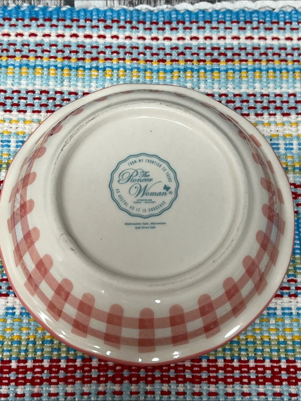Pioneer Woman set of 2 mini adorable ceramic bakers 1- loaf pan 1-mini pie plate